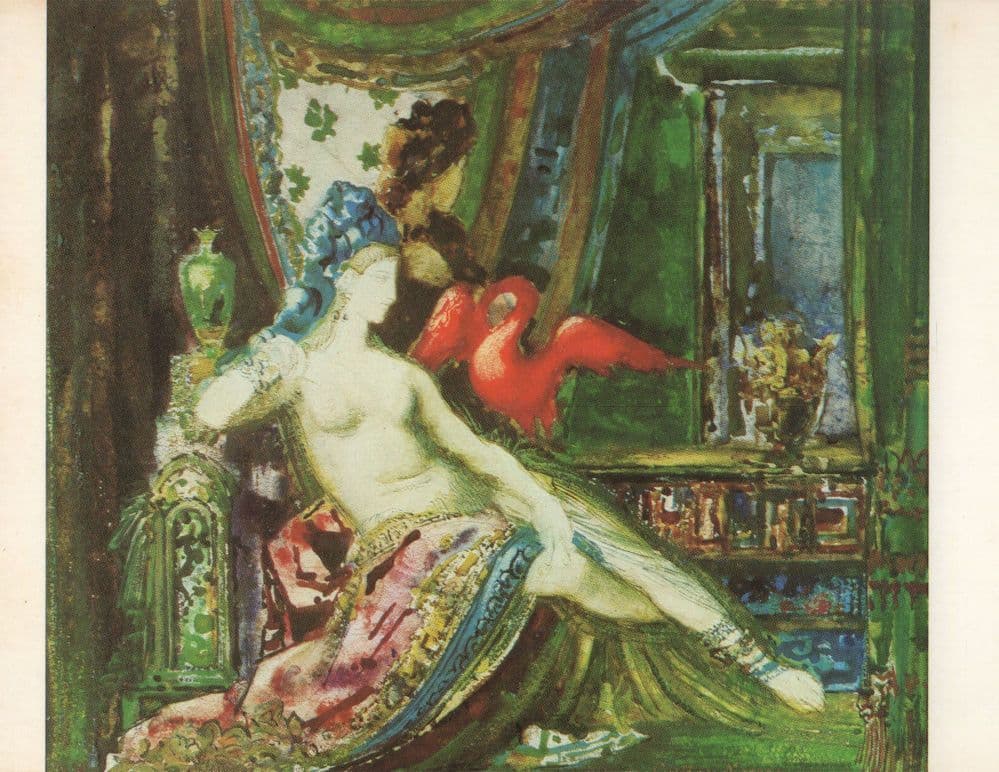 Gustave Moreau Dalila Delilah France Painting Postcard