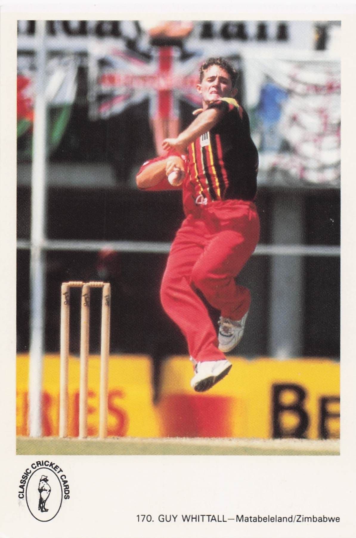 Guy Whitall Zimbabwe TCCB Classic Cricket Photo Postcard