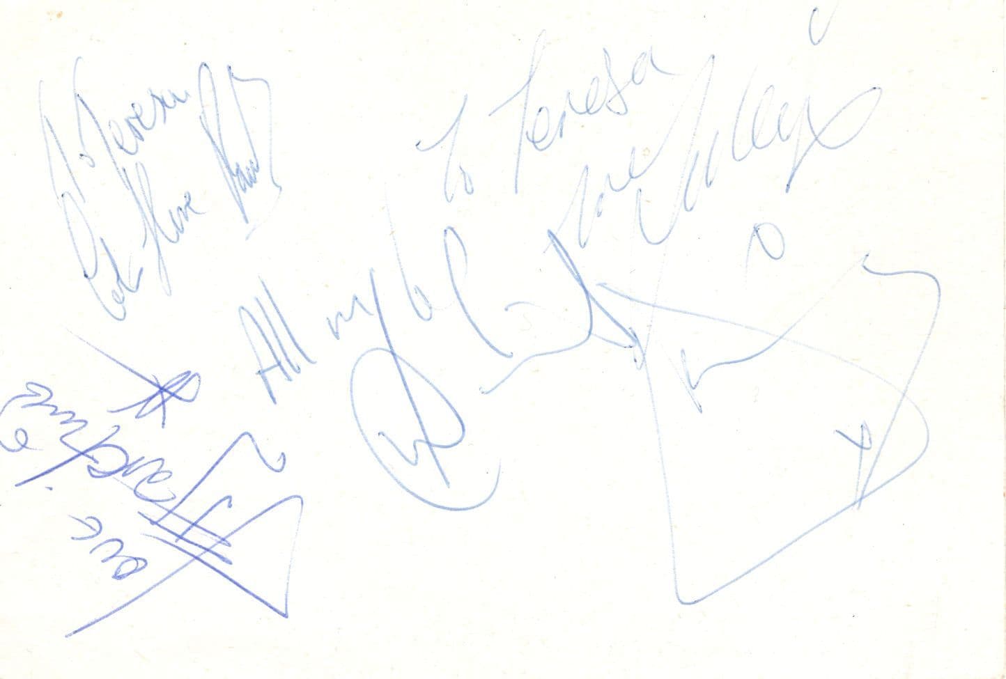 Guys & Dolls FULLY Hand Signed Management ublicity Photo
