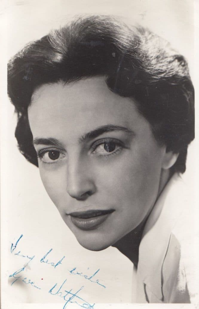 Gwen Watford Edgar Allen Poe Horror Film Actress Hand Signed Photo