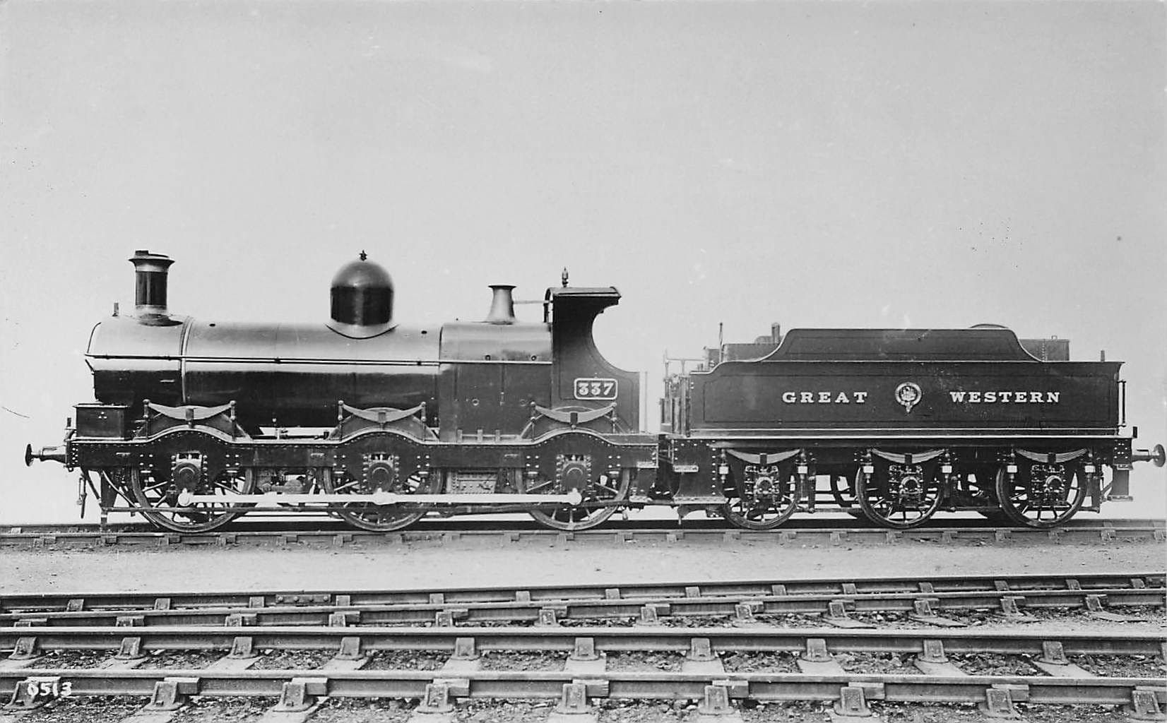 GWR 337 Train Great Western Railways Old Real Photo Postcard