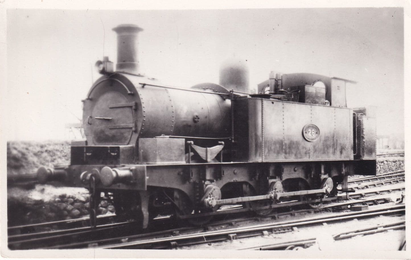 GWR Train 0-0-0T Number 663 Industrial 26 Real Photo Postcard