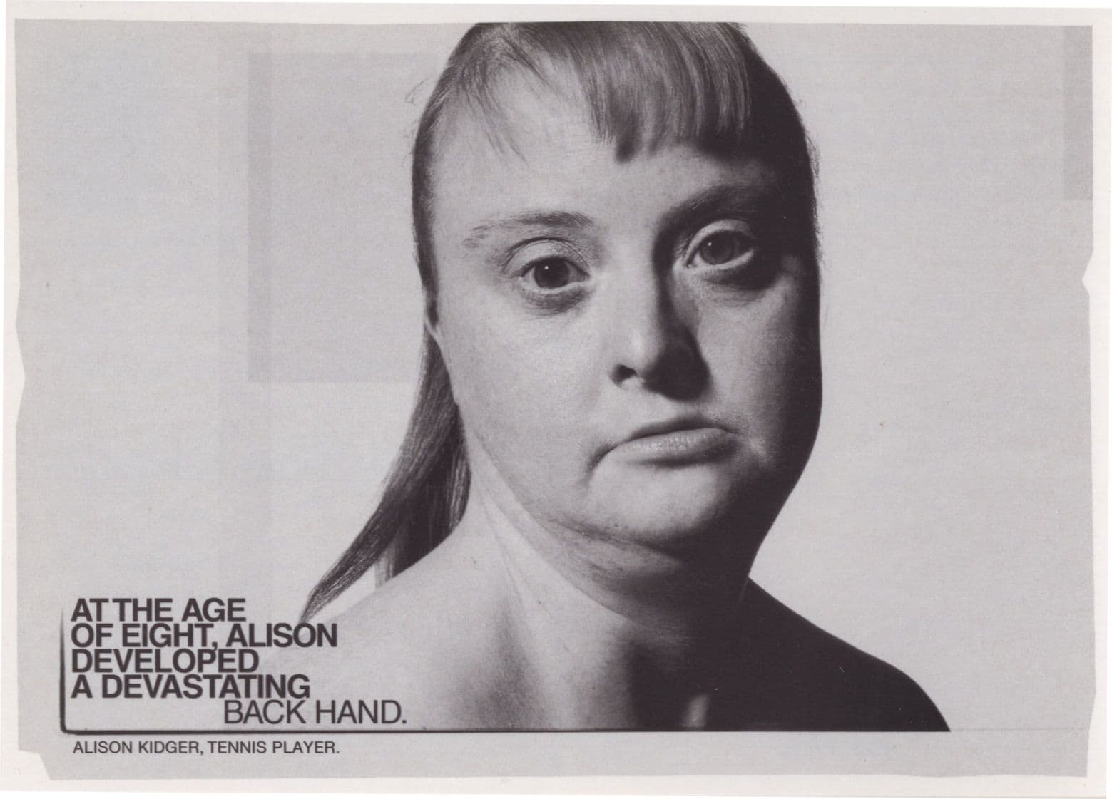 Gymnastics Sports Tennis Back Hand Learning Disability Postcard
