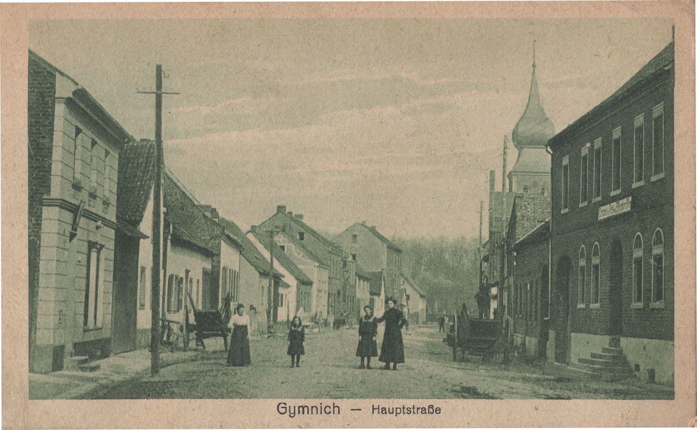 Gymnich Schoss Greetings Antique German Postcard