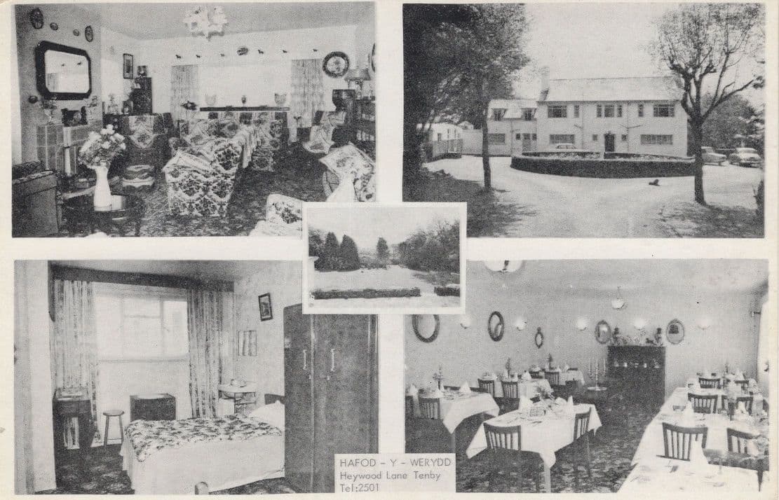 Hafod-Y-Werydd Guest Home Heywood Lane Tenby Postcard