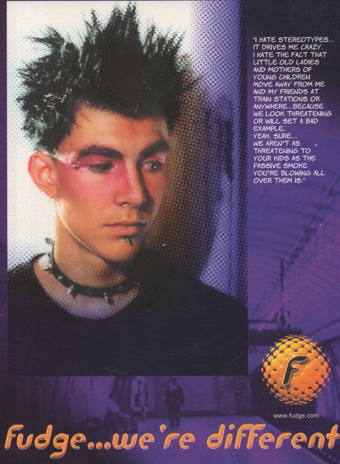 Hair Dye Cement Punk Rock Haircut Dye Advertising Postcard