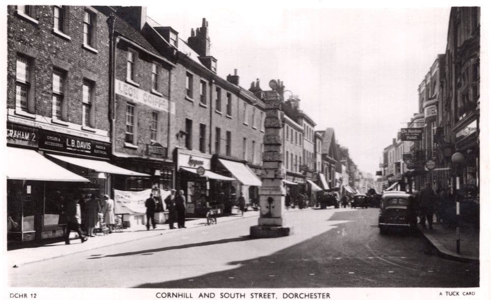 Hairdressers On Cornhill South Street Dorchester Old RPC Postcard