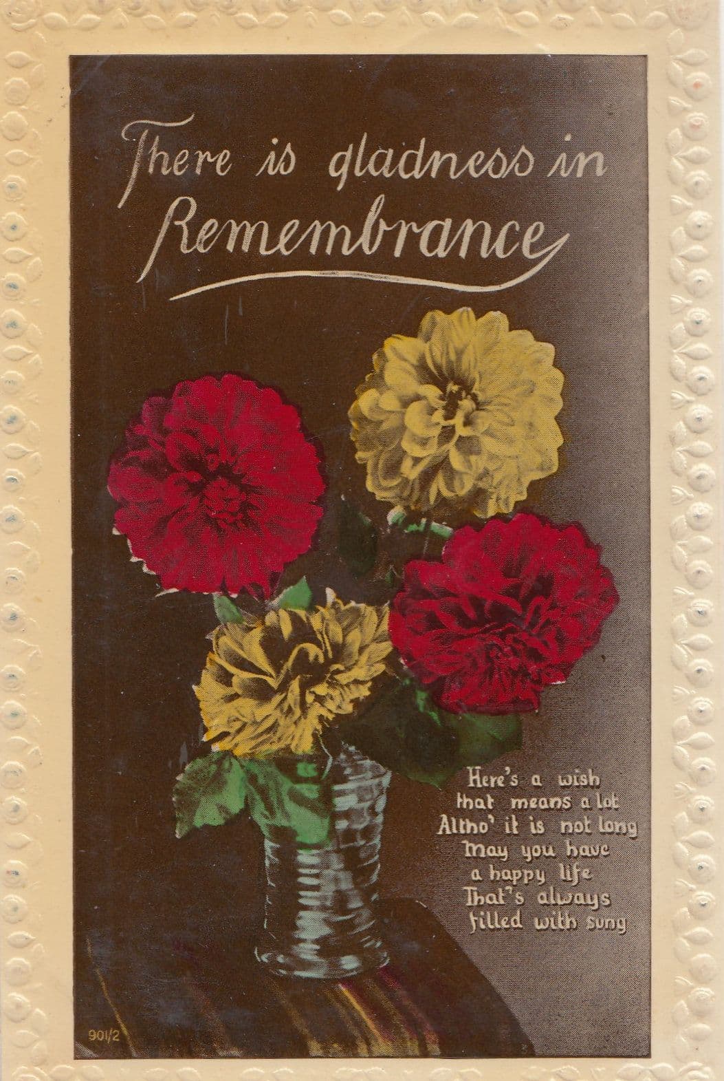 Halberton Devon 1942 WW2 Remembrance Greetings Old Postcard