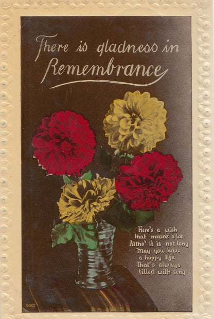Halberton Devon 1942 WW2 Remembrance Greetings Old Postcard