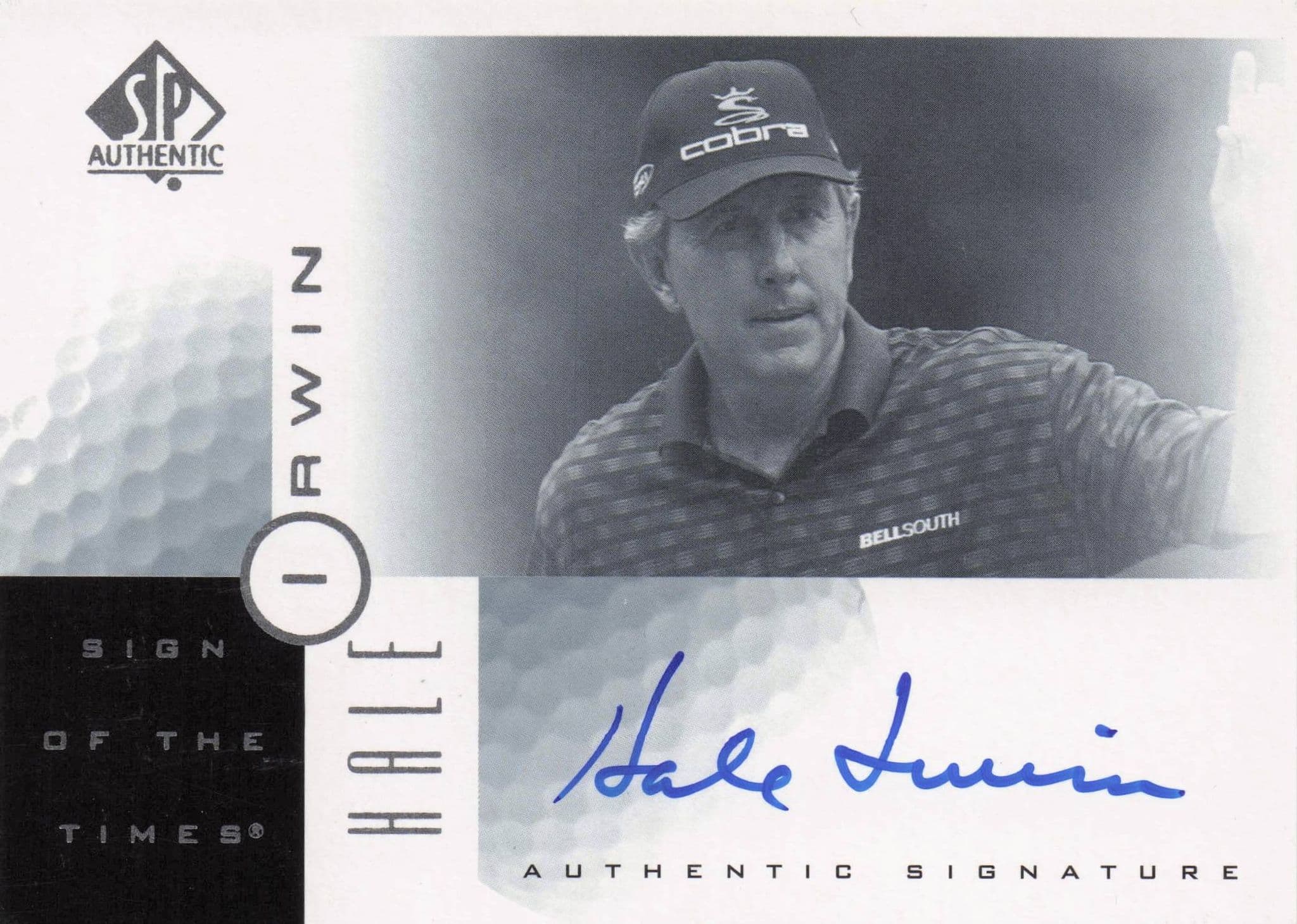 Hale Irwin Sign Of The Times Hand Signed 2001 SP Golf Autograph Card