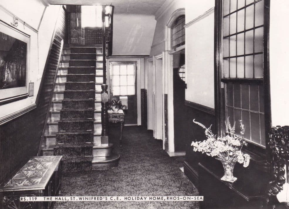 Hall St Winifreds Christian Holiday Home Rhos On Sea Postcard