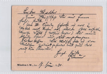 Handel Musikkorps Minden Westfalen German Old Postcard