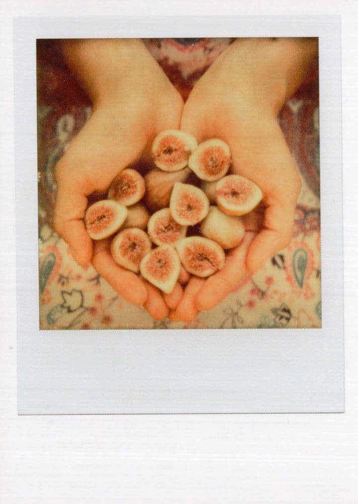 Hands Of Kiwi Fruit Cut In Half Seeds Award Analog Film Photo Postcard