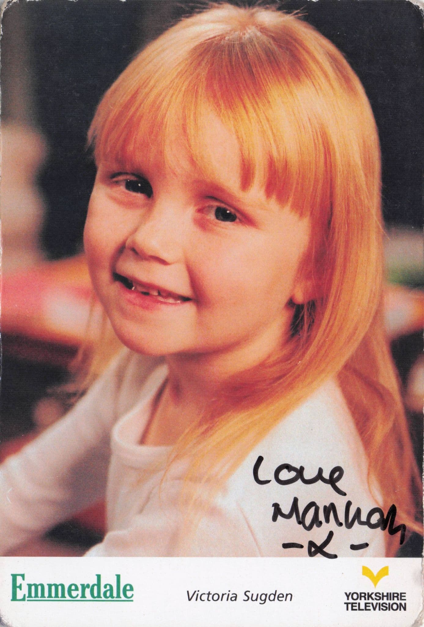 Hannah Midgley as Victoria Sugden Emmerdale Hand Signed Cast Photo