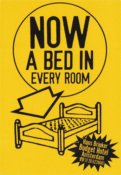 Hans Brinker Budget Hotel Amsterdam Now Has Beds Advertising Postcard
