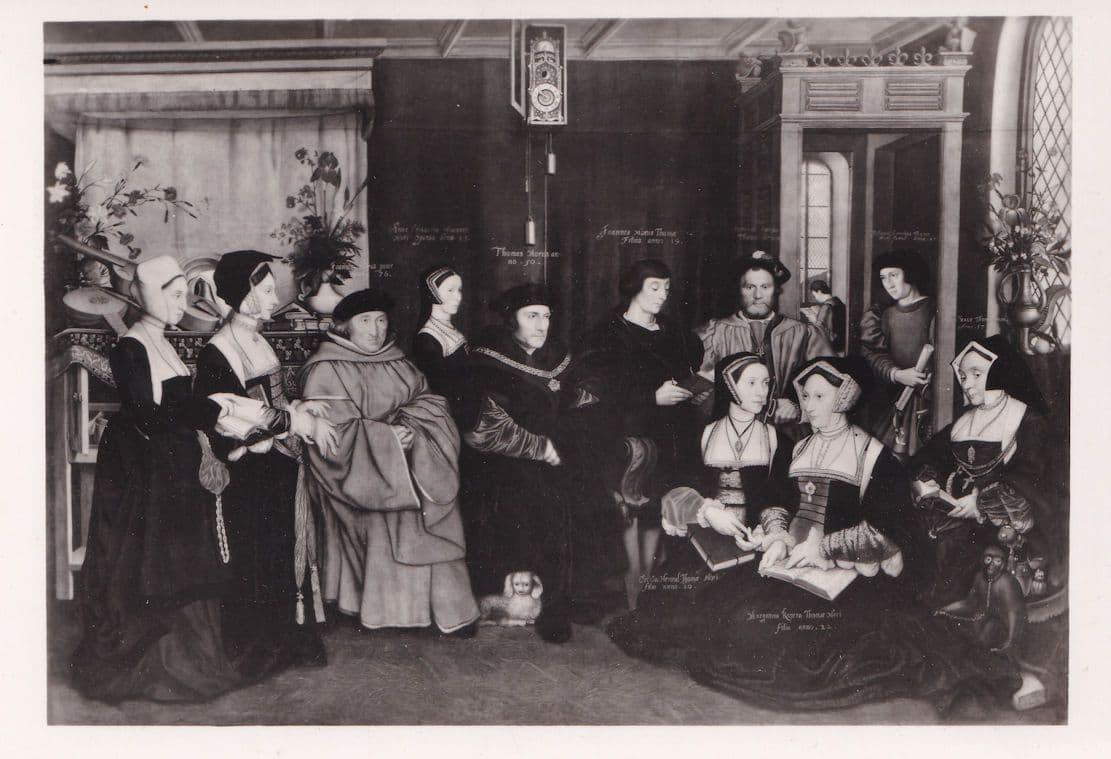 Hans Holbein The More Family Group Nostell Priory Painting Postcard