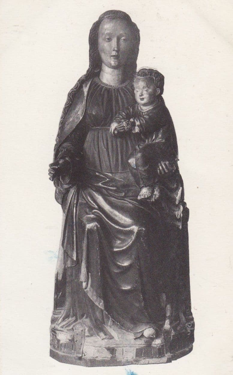 Hanswijk Lieve Vrouw Van Our Lady Of Statue 1938 Antique Religious Postcard