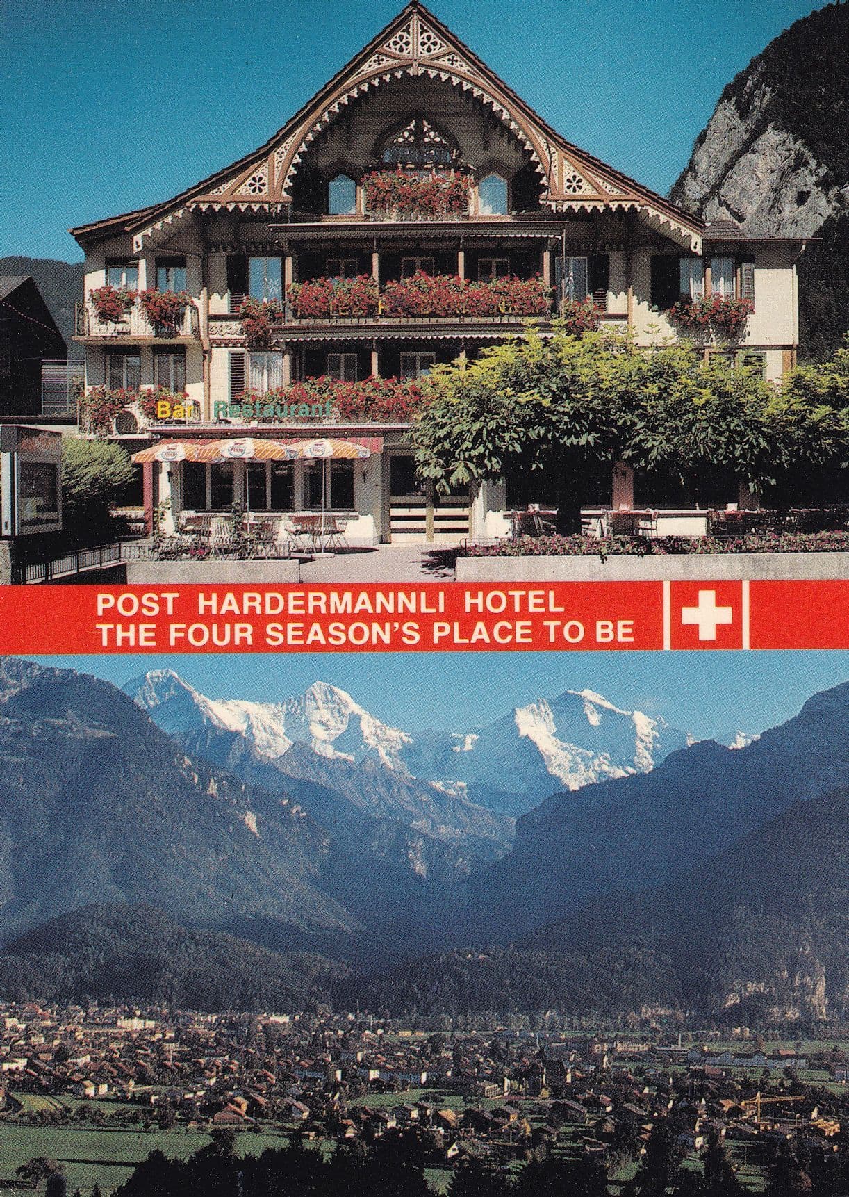 Hardermannli Hotel Switzerland Postcard