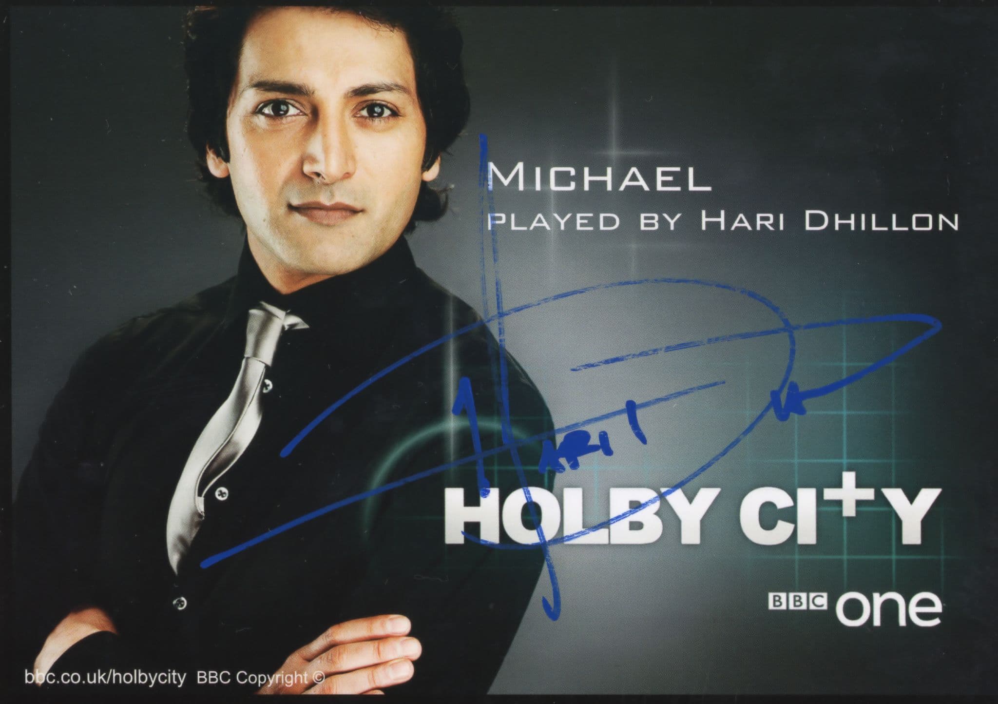 Hari Dhillon as Michael BBC Holby City Hand Signed Cast Card Photo