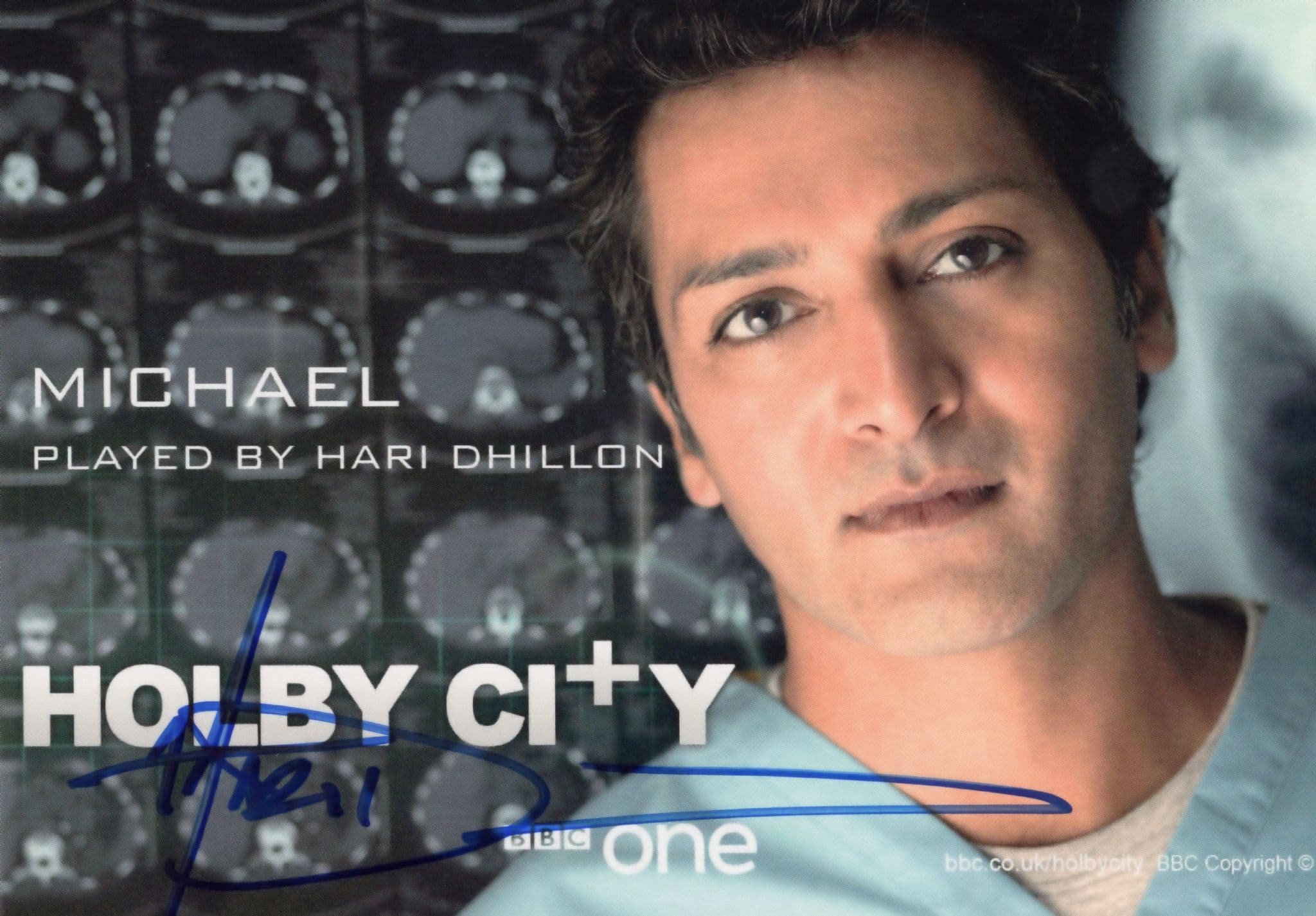 Hari Dhillon as Michael in BBC Holby City Hand Signed Cast Card
