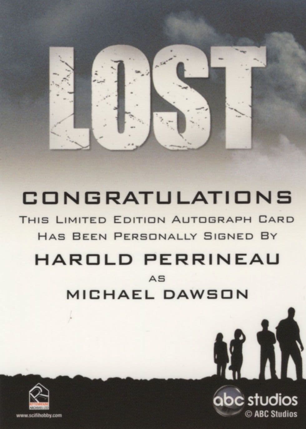 Harold Perrineau Lost TV Show Rare Hand Signed Autograph Card Photo