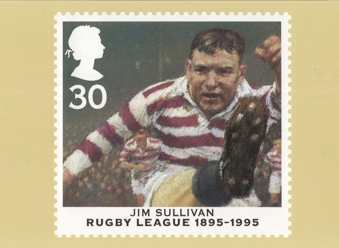 Harold Wagstaff Rubgy League English Captain RMPQ Rare Stamp Postcard