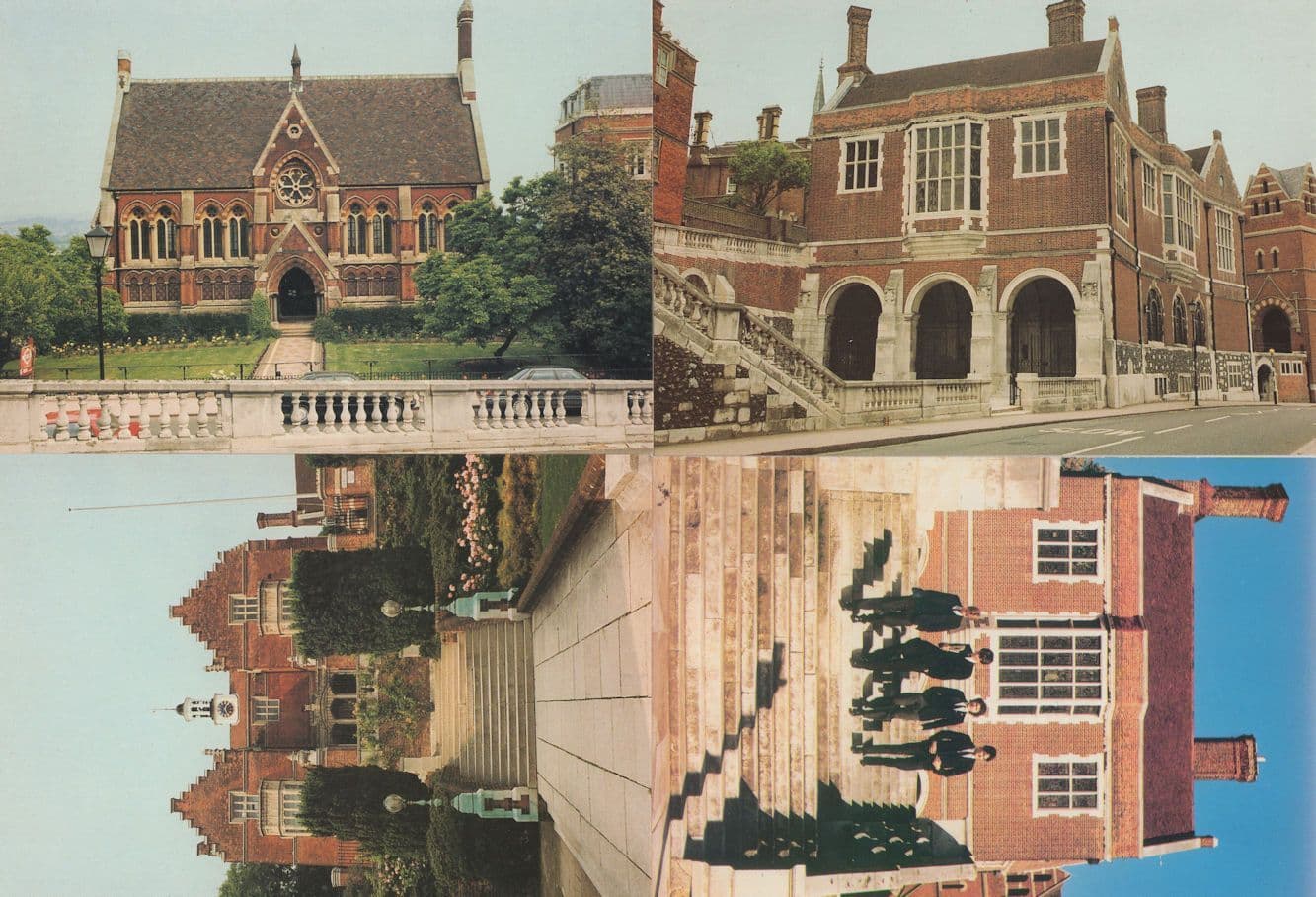 Harrow School Library Speech Room Memorial 4x Postcard s