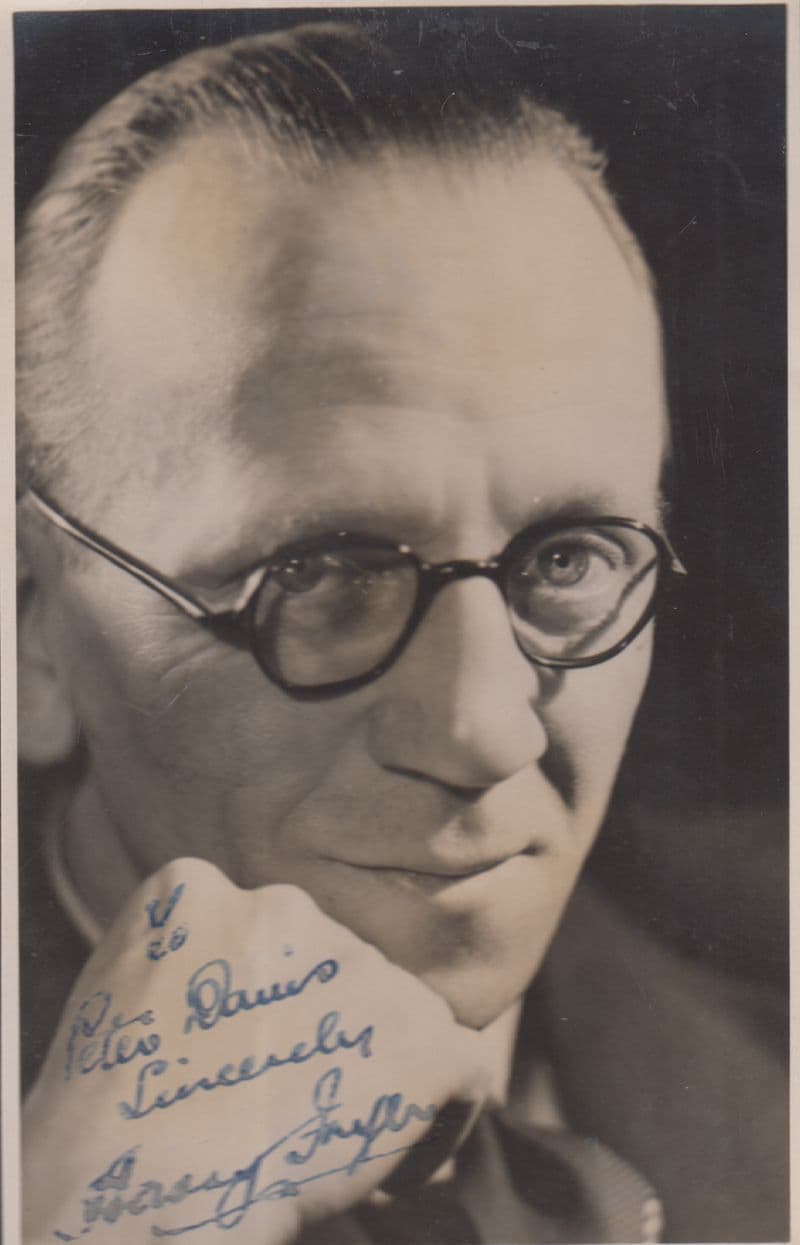 Harry Fryer Shepherds Bush Pavillion Music Hall Band Leader Hand Signed Photo