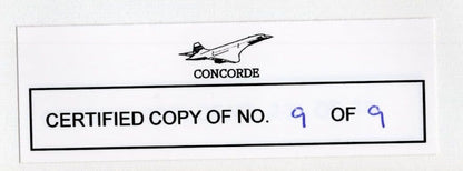 Harry Linfield John Hutchinson 2x Concorde Pilots LTD TO 9 Hand Signed FDC