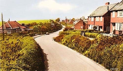 Harthill Serlby Lane Rotherham South Yorkshire Postcard