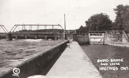 Hastings Swing Bridge & Locks Stunning Real Photo Postcard