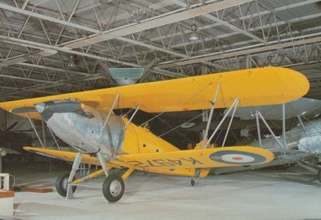 Hawker Hart Trainer 4972 Military War Plane Aircraft Postcard