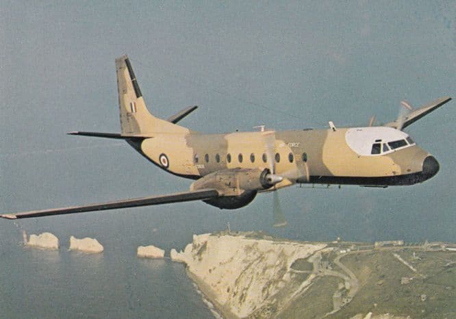 Hawker Siddeley Andover RAF WW2 Military Plane Aircraft Postcard