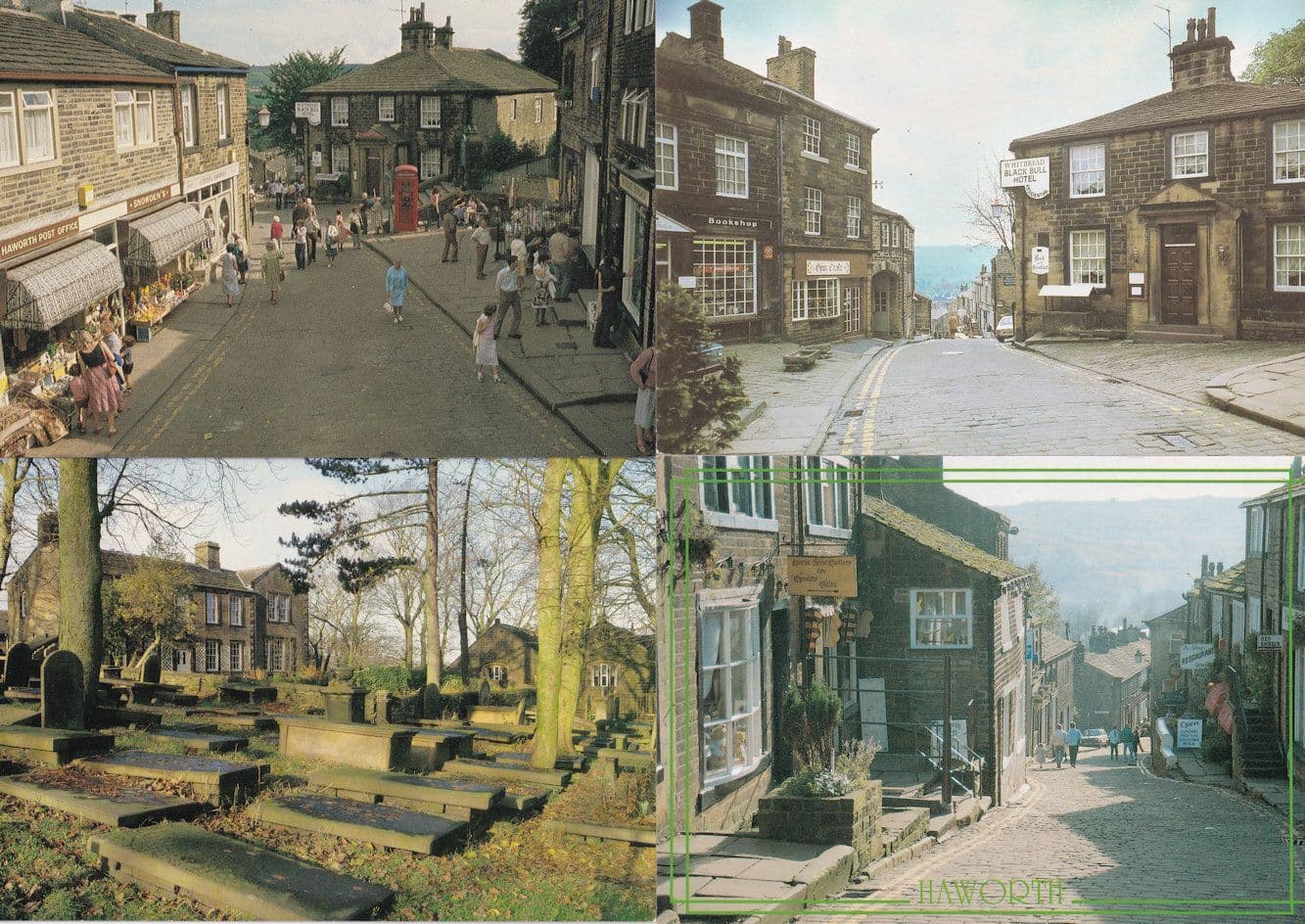 Haworth Yorkshire Sunday School Post Office 4x Postcard s