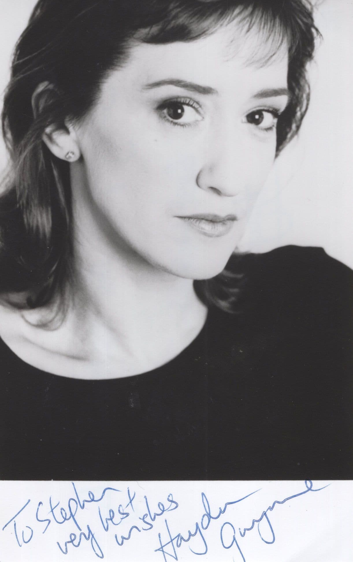 Haydn Gwynne Drop The Dead Donkey Double Hand Signed Photo