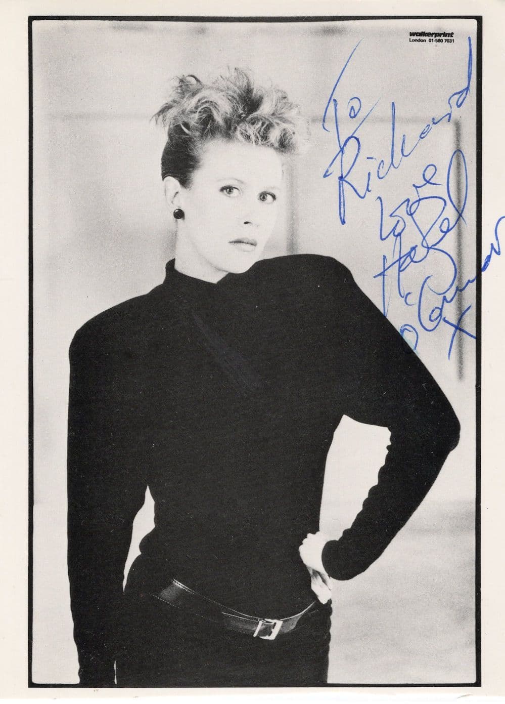 Hazel O'Connor Punk Rock Music Singer Hand Signed Photo