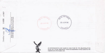 Health 1998 Military Squadrons Of The Royal Air Force Hand Signed FDC