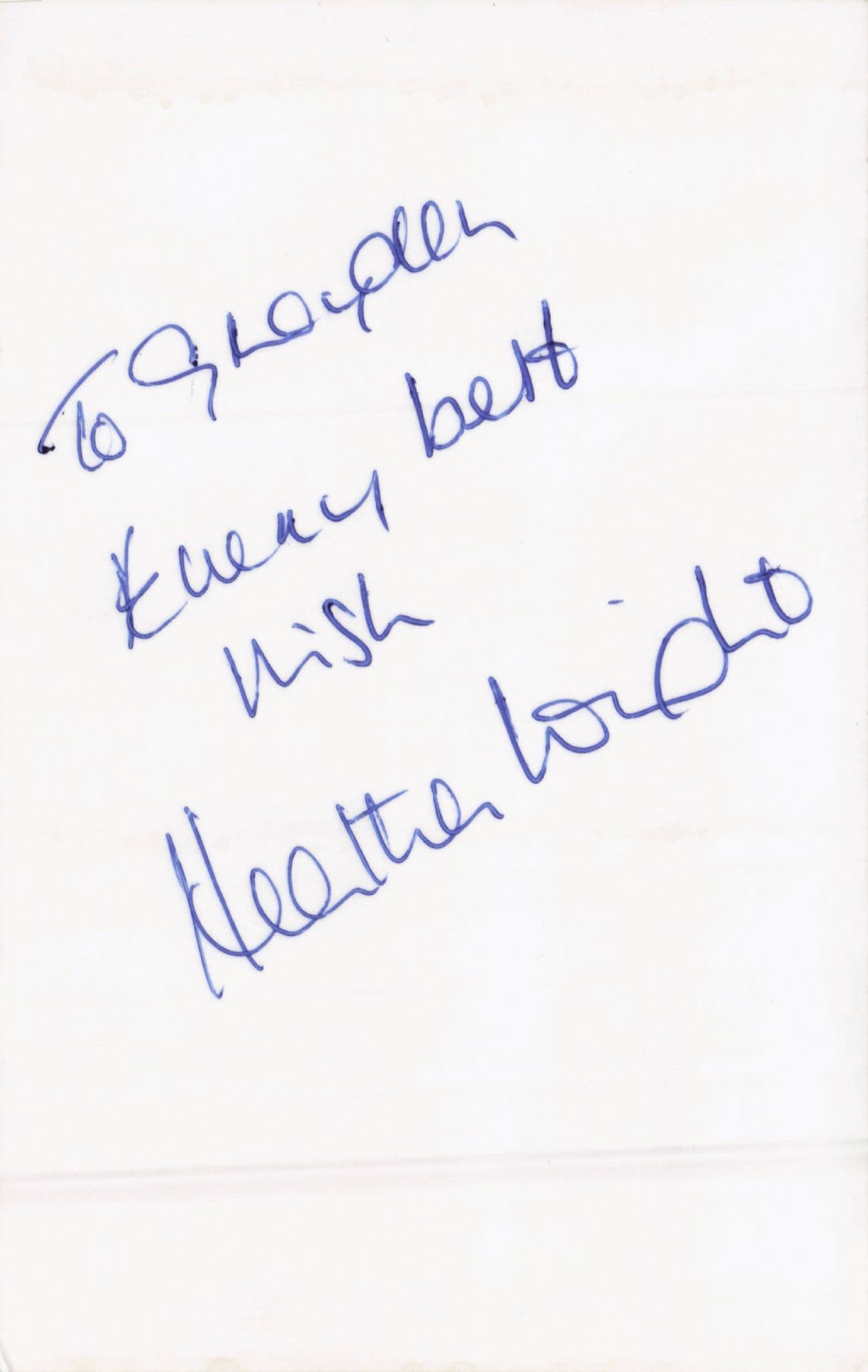Heather Wright Inseminoid VHS Video Nasty Signed Photo & LETTER TOO
