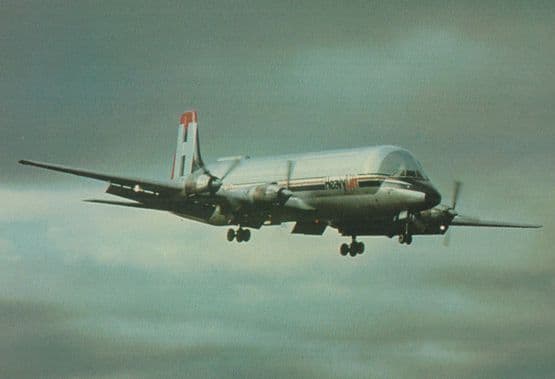 Heavylift Cargo Canadair CL-44-D EI-BND Plane Postcard