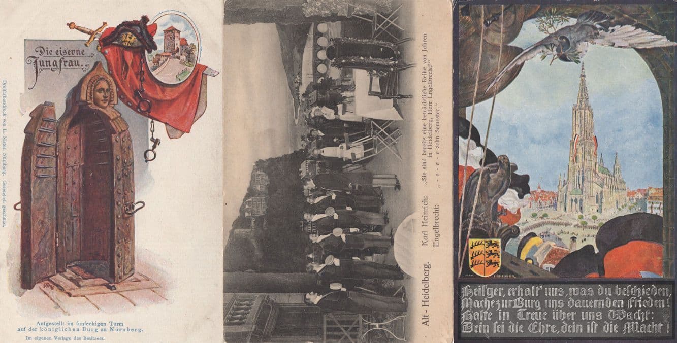 Heidelberg Karl Heinrich Engelbrecht 3x Rare German Postcard s