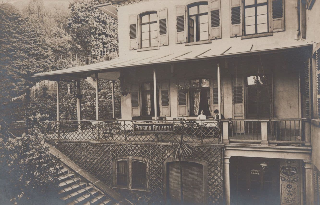 Heidelberg Pension Hotel Rolanda Rare German Old Postcard