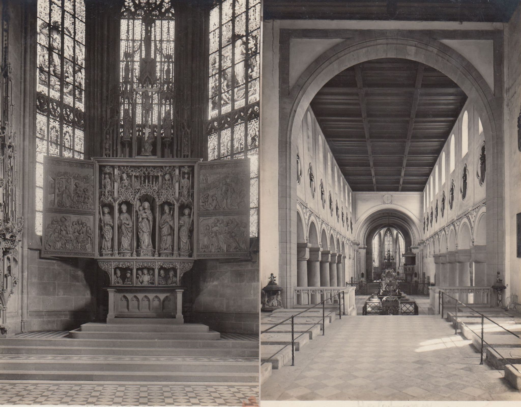 Heilbronn Kiliankirche Hochaltar 1498 Kirche 2x Old Postcard s