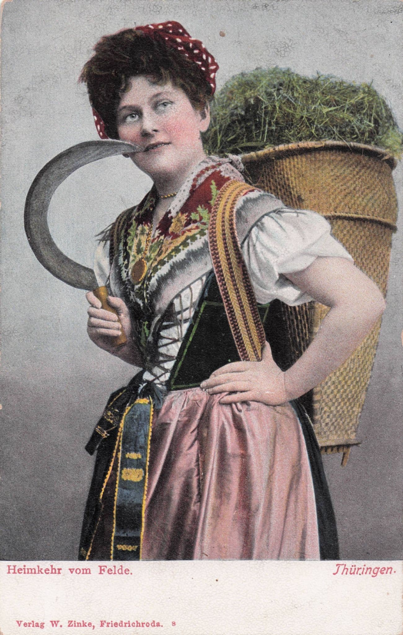 Heimkehr vom Felde German Gardener Lady Old Postcard