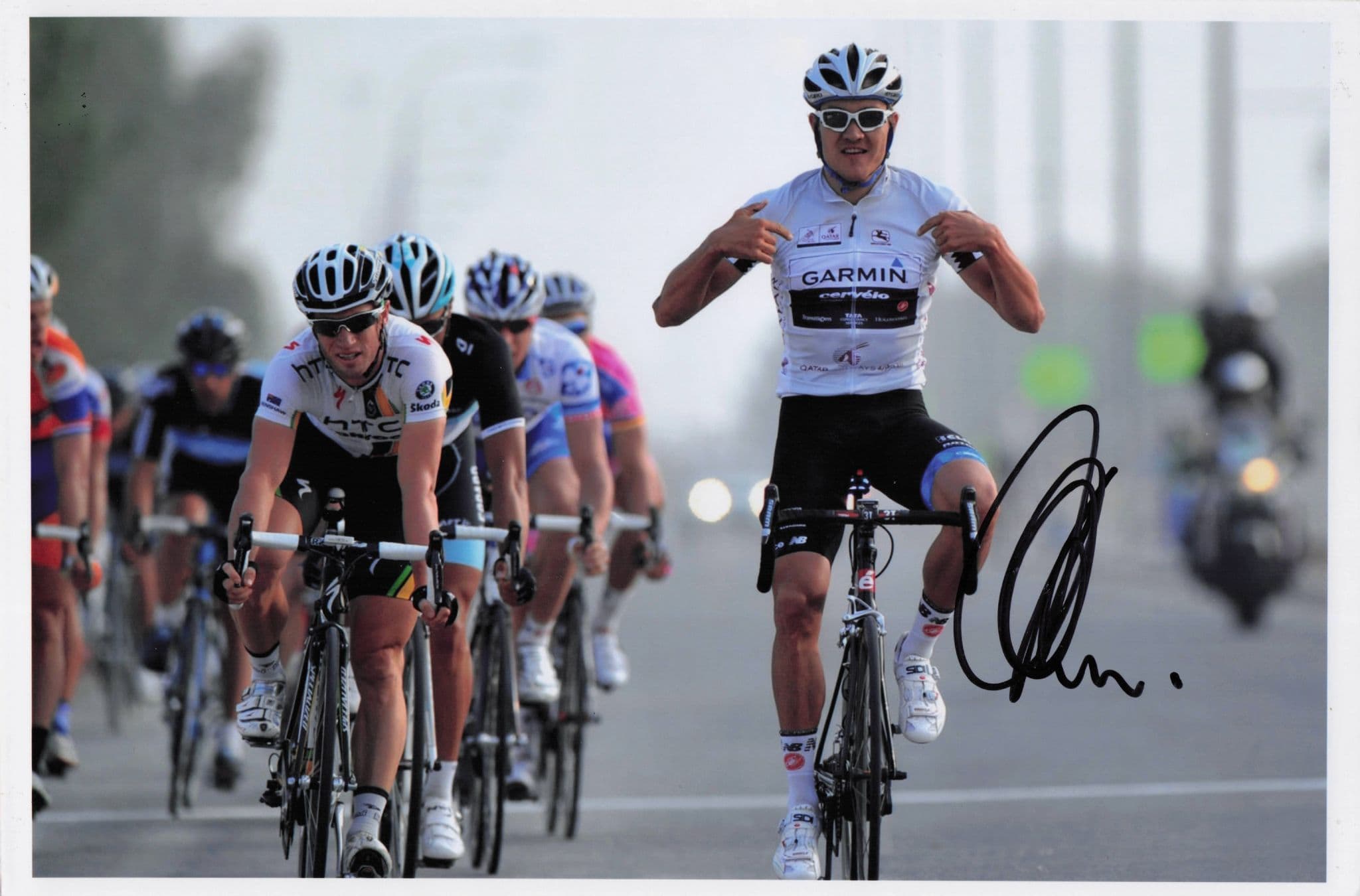 Heinrich Haussler Australian Cyclist 2011 Tour De France 12x8 Hand Signed Photo