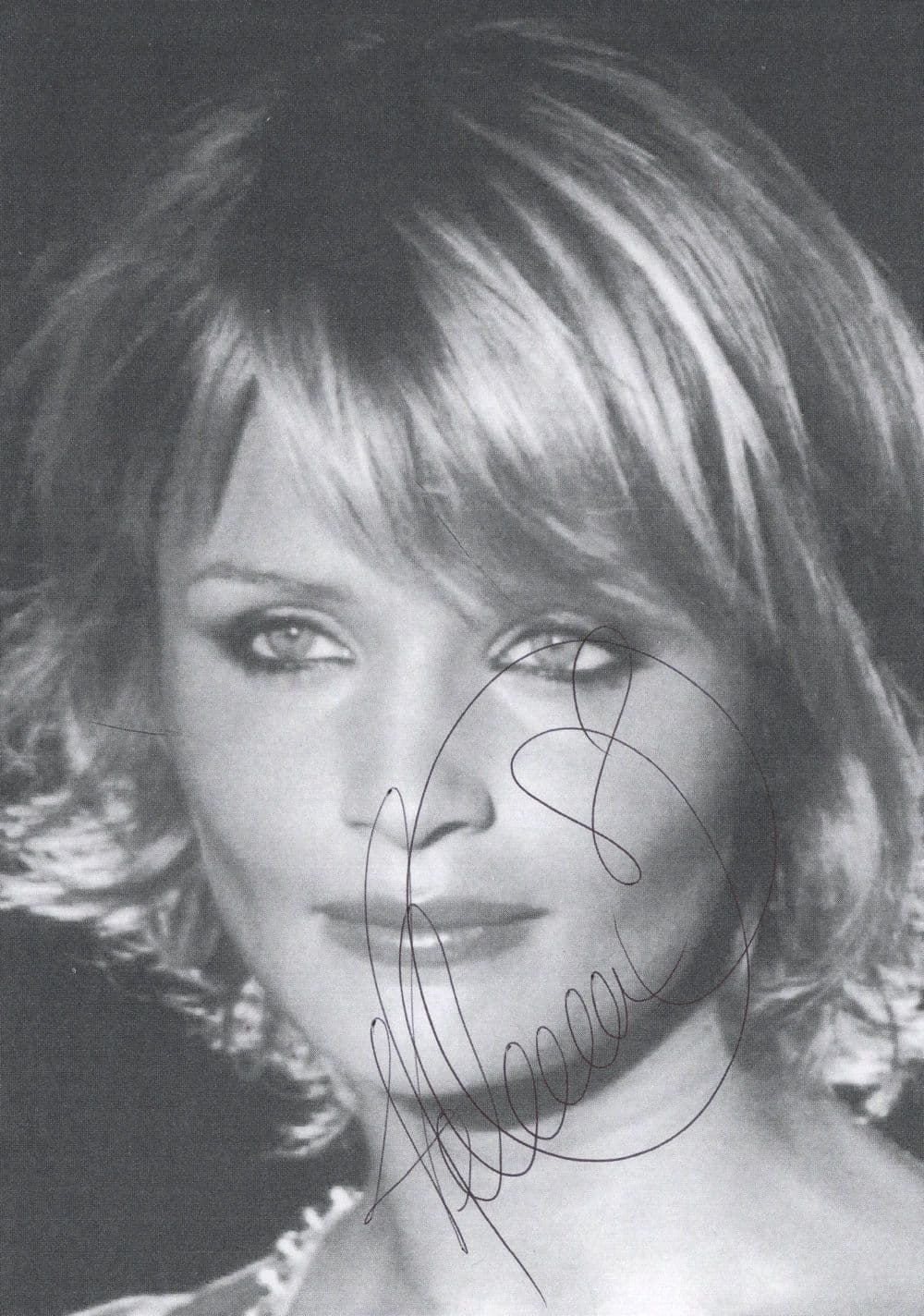 Helena Christensen Denmark Beauty Queen Supermodel Hand Signed Photo