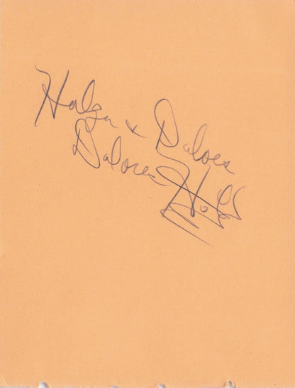 Helga & Unidentified Partner 1930s Music Hall Hand Signed Autograph & MORE