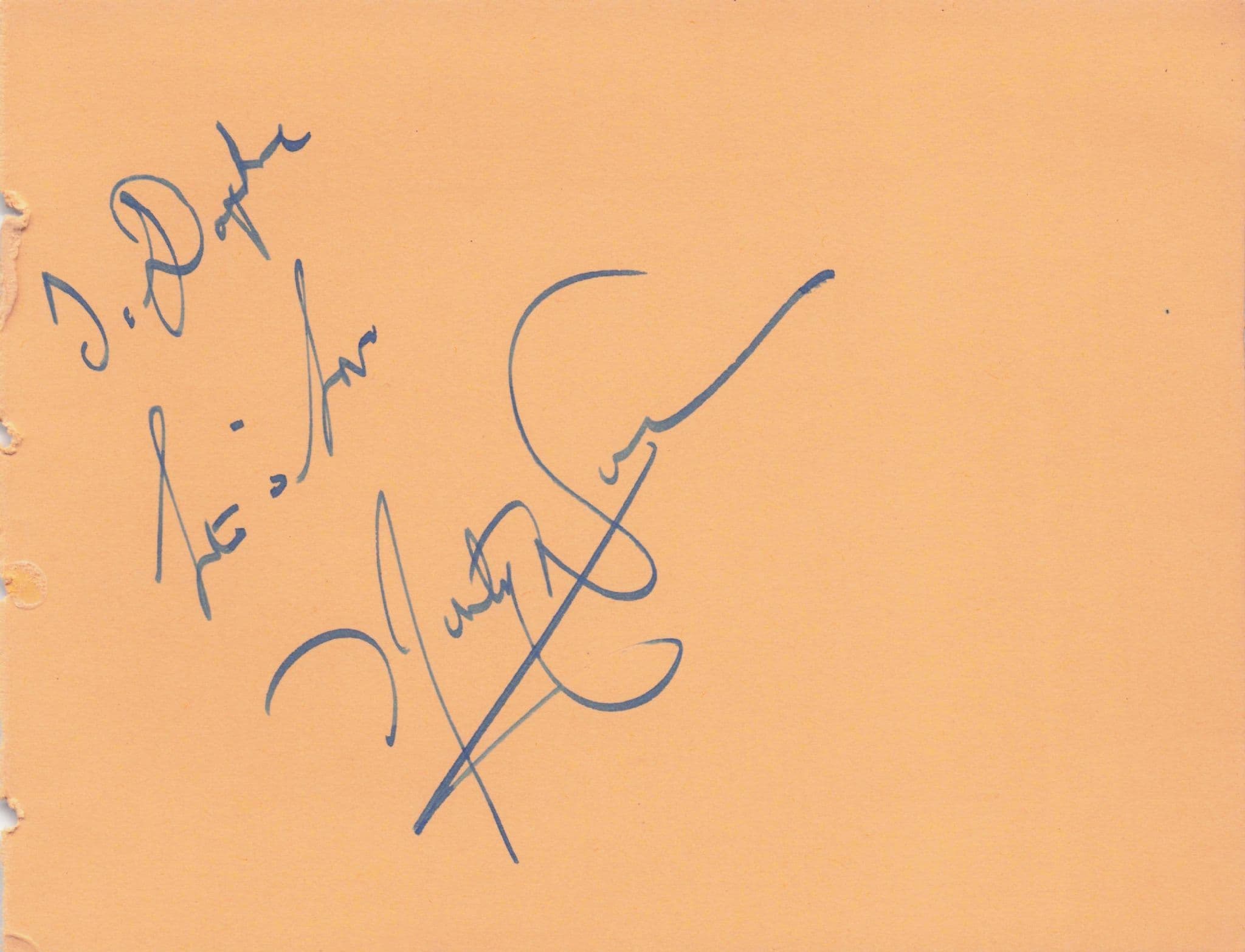 Helga & Unidentified Partner 1930s Music Hall Hand Signed Autograph & MORE