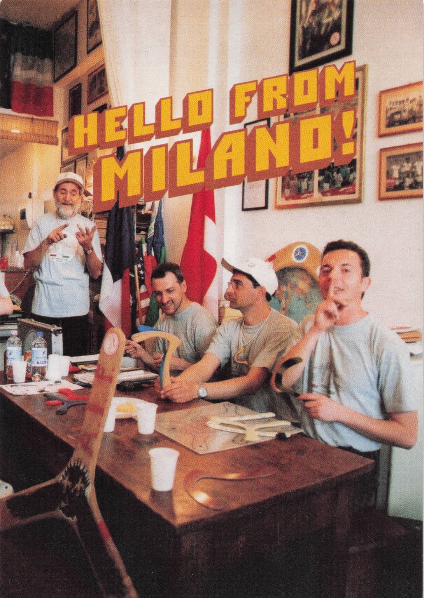 Hello From Milano Milan Italy Boomerang Club Postcard