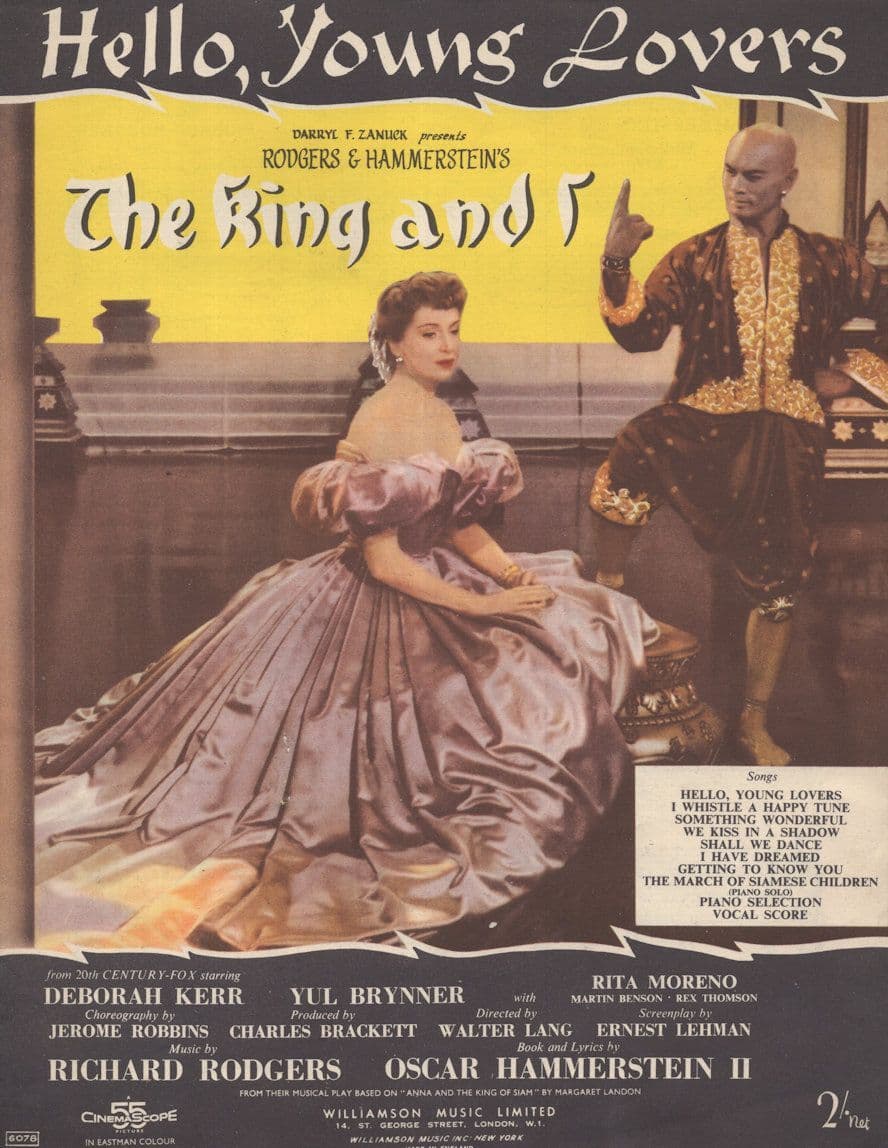 Hello Young Lovers The King & I 1950s Sheet Music