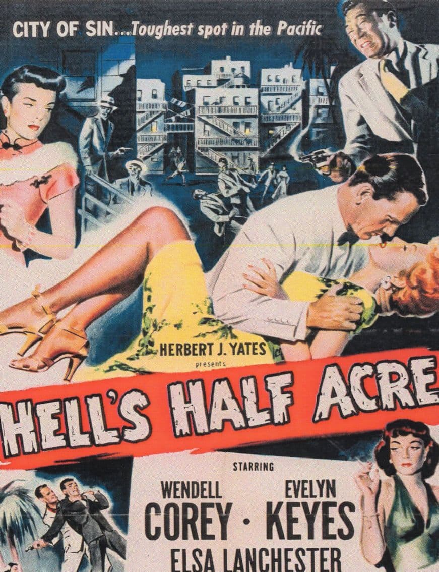 Hells Half Acre Pacific City Of Sin Wendell Corey Film Postcard